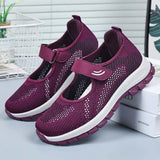 Women Shoes Breathable Vulcanized Shoes Purple Women Sneakers Fashion Breathable Mesh Casual Walking  Women Work