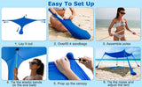 Outdoor Canopy Tent For Lawn And Beach Portable Camping Shelter