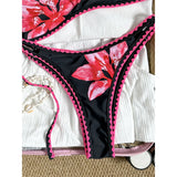 2026 Floral Flower Printed Bikini Women Swimwear Female Swimsuit Two-Pieces Bikini Set Brazilian Bather Bathing Suit Swim V8205