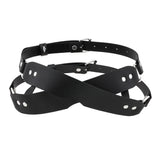 Solid Color Leather Mask Anime Glasses Women'sexy Accessories Exotic Style Adjustable Masks PU Blindfold Game For Adult Couples