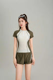 New Split Swimsuit for Women, Conservatively Concealed and Slimming, Swimming Pool Exclusive for Girls' Vacation Swimsuit