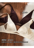 Sexy Deep V Rabbit Ear Bra, Wireless Invisible Summer Bra for Women, Thin Breathable Comfort Bralette Small Chest No Underwire