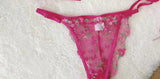 French Floral Bra Set Women | Sweet Sexy Sheer Mesh Lace, Transparent Underwear Set | Practical & Feminine MOYISU Sexy Panty Set