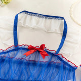 Toucheart Sexy Lingerie Sexy Uniform Maid Outfit Erotic Cosplay Sexy Costume For Women Transparent Mesh Role Play Outfit Garter