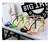 Women's High Heels Thin Heel Waterproof Platform Sandals Fashionable for Skirts New Model Shoes for Shows Summer Collection
