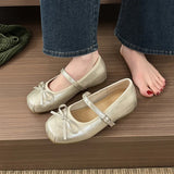 Butterfly-knot Women Ballet Mary Jane Shoes Fashion Mix Colors Internal Elevation Shoes Ladies Spring Autumn Concise Footwear