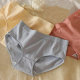 3Pcs Women's Cotton Underwear Panty Cute Sexy Panties Female Seamless Underpants Solid Color Panty Intimates Women Lingerie S-XL