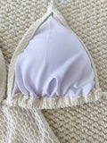 4 Pieces Halter String Bikinis 2026 Tops & Skirt Solid Swimwear Female Sexy Swimsuit Women Bathers Bathing Swimming Swim Suit