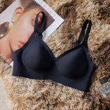 2Pcs/Set Seamless Bras For Women Sexy Lingerie Padded Non-wire Brassiere Adjust Shoulder Strap Underwear Comfort Intimates