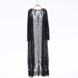 S - XL Sexy Sheer Crochet Lace Tunic Beach Cover Up Beach Cover-ups Long Beach Dress Beach Wear Beachwear Female Women V1318