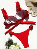 Push Up Ruffled Bikinis Underwired Bra Cup Bikini 2026 Women Swimsuit Female Swimwear Two Pieces Bikini Set Bathing Suit Swim