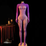 Sexy Big Loophole Open Bra BodySuits Erotic Crotchless Lingerie Women Fishnet Hollow Exposed Breast Adult Plus Size Underwear