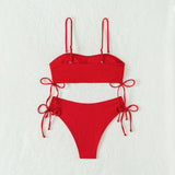 Sexy Bandeau Bikinis 2025 Women Brazilian Swimwear Female Swimsuit Two Pieces Bikini Set Bather Bathing Suits Girls Beach Wear