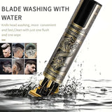 Rechargeable Mens T9 Carving Hair Clipper Vintage Portable USB Cleaning Barber Professional Hair Cutting Machine Beard Trimmer