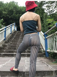 Sweet Sexy Bird Lattice Tight Pencil Leggings Thin Gauze High Waist Mesh Booty Lifting Mesh Lace Transparent Korean Casual PR8C