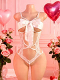 Naughty Sexy Lingerie For Women Open Bra Crotchless Sex Underwear Porn Babydolls Dress Perspective Lace Bodysuit Exotic Costume