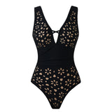 2026 High Quality One Piece Swimsuit Floral Ruffle Printed Push Up Women Bikini Set Swimwear Slimming Bathing Suit Beach Wear