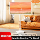 Modern Design TV Stand,Rolling TV Cart for 10-46 Inch OLED LED Monitors,TV Floor Stand Holds up to 88lbs,Max VESA 200x200mm