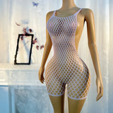 1PC Sexy Women Fishnet Hollow Out Cover Up Dress See Through Bodycon Beach Swimwear Summer Style
