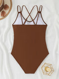 2026 Sexy High Cut Swimsuit One Piece Solid Swimwear Women Bathers Bathing Swimming Swim Suit Female Beachwear