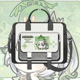 Genshin Impact Cosplay Xiao Wanderer Wanderer Tartaglia Zhongli Raiden Shogun 42x36x9cm Cartoon Bag Student Handbag Backpack