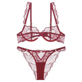 Summer French Minimizer Bra Beachwear Large Bust Pure Embroidery Lace Ultra Thin Plate Size Light Support Wirefree AU MOYISU