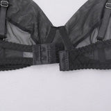 Toucheart 4 Piece Set Sexy Lingerie Set Lace Perspective Bra Women Mesh Patchwork Ruffled Skirt Garter Socks Sexy Underwear Suit