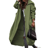 Phantasy Long Trench Coat Women Loose Button Fashion Casual Suit Elegant Female Pockets Streetwear Commuter Lady Coat Autumn