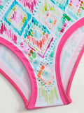 2026 Printed Strappy Swimsuit One Piece & Beach Dress Sexy Swimwear Women Bathing Swimming Swim Suit Female Padded Beachwear