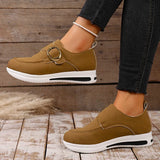 2025 Faux Suede Platform Loafers Women Lightweight Slip On Thick Sole Sneakers Woman Plus Size 43 Comfort Non Slip Casual Shoes