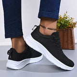 White Breathable Mesh Sport Sneakers Women Comfort Soft Bottom Non Slip Running Shoes Woman Plus Size 43 Lace Up Tennis Shoes