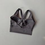 Women's Shock-Absorbing Yoga Sports Bra Summer Fitness Gathered Breasts Accessory Breathable Comfortable Yoga Sports Bra