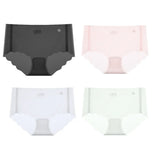 4Pcs/Set Sexy Women Panties Quick Drying Thin Briefs Seamless Underwear Summer Underpants Low Rise invisible Panties