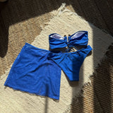 DEKA U Bandeau Bikinis Set Mujer Strapless Swimwear Sexy Women 3 Piece Swimsuit Bathing Suit Biquinis Brazilian Bikini