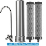 ALTHY U200PRO Kitchen Under Sink Drinking Water Filter Purifier 5 in 1, Stainless Steel Filtration System With Faucet