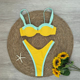 Patchwork Micro Bikini Push Up Women Swimsuits 2025 Sexy Female Swimwear Brazilian Bikini Set Thong Biquini Swim Suits Beachwear