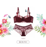 Aesthetic French Lace Minimizer Bra - Thin Strap Bralette Reduces Full Bust, Elegant Lift & Seamless Design MOYISU Sexy Panty BB