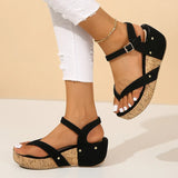Chunky Platform Clip-Toe Sandals for Women Summer Rivet High Heel Sandal for Ladies Fashion Outdoor Anti-Slip Sandalias Mujer