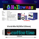 Devil Eye LED Matrix Pixel Panel Display Screen Flexible RGB Car Graffiti Scrolling Text Animation Shop Reminder Light Bluetooth