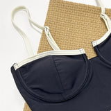 2026 New Sexy Splicing Underwired Women Swimwear One Piece Swimsuit Female High Leg Cut Padded Bather Bathing Suit Swim V5918
