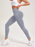 Retro Stone Wash Sportswear Woman Gym Yoga Pants Distressed Seamless High Waist  Women Sports Leggings Tummy Control Squat-Proof