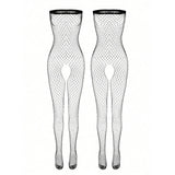 Crotchless Teddy Bodysuits Sexy Lingerie Women Fishnet Hollow Open Bra Underwear Erotic Apparel Black Bodysuit & Body Stockings