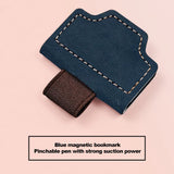 Magnetic bookmark with advanced and minimalist design for student reading, magnetic pen clip bookmark