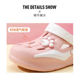2026 Summer Sandals For Women Platform Shoes Thick Sole Cute DIY Paw Girls Street Beach Slippers Soft EVA Female Fashion Clogs
