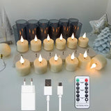 Rechargeable LED Candles With Remote Control LED Candles For Room Decor Birthday Home Decor Festival Decoration Flameless Candle