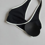 Shockproof Breathable Sports Bra Halter Neck Vest with Chest Pad for Gym Running Yoga Pilates Training Fitness Back Beauty