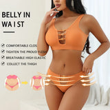 Sexy seamless underwear set push-up bra vest sports breathable push-up set