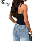 Phantasy Sexy Spice Women's Tanks Skinny Strapless Tank Top Lady Casual Slim Bodysuit Solid Color Top Summer Women's Clothing