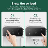 Coffee Maker Espresso Coffee Machine With Milk Frother Wand And Removable Water Tank PE3320A App