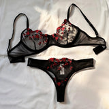 Sexy Lingerie Fancy Lace Eroticу Set Woman 2 Pieces Transparent Women's Underwear Embroidery Erotic Beautiful Bra And Panty Sets
